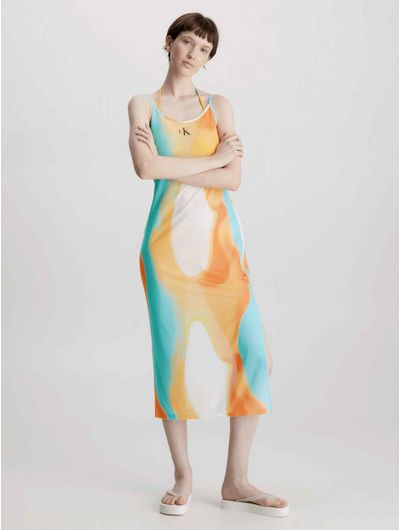 Vestido-Calvin-Klein-de-Playa-Mujer-Multicolor