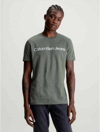 Playera-Calvin-Klein-Slim-Hombre-Verde