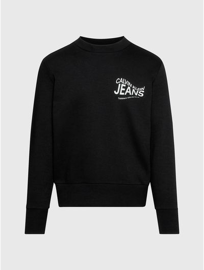 Sudadera-Calvin-Klein-Estampado-Hombre-Negro