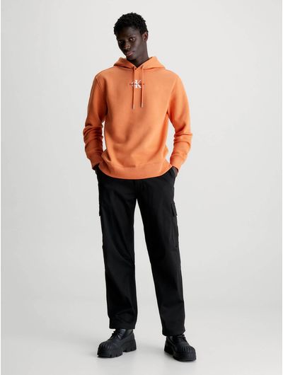 Sudadera-Calvin-Klein-Logo-Hombre-Naranja