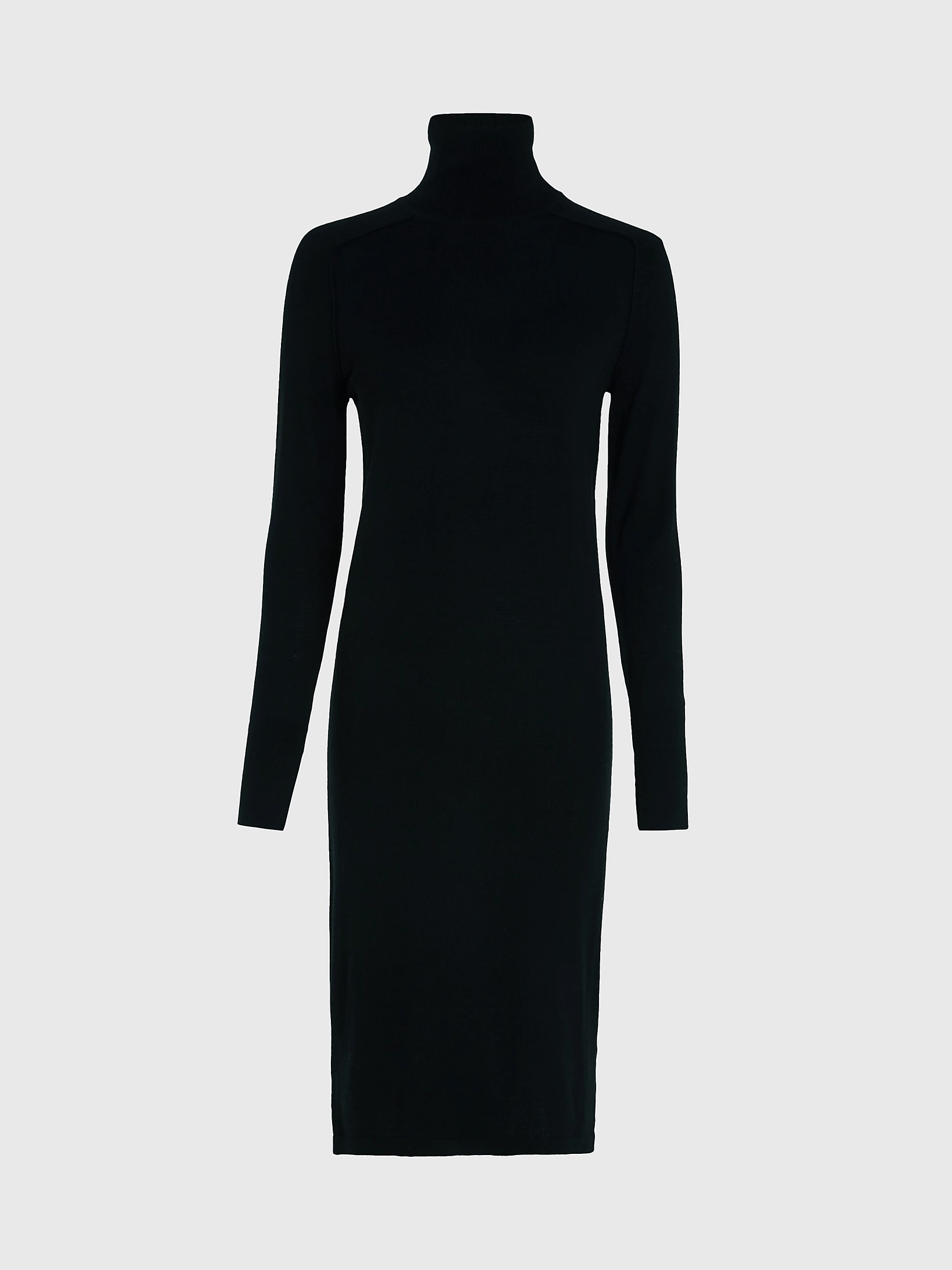 Vestido Calvin Klein Lana Merino Mujer Negro