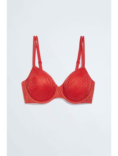 Brasier-Calvin-Klein-Lightly-Lined-Mujer-Rojo