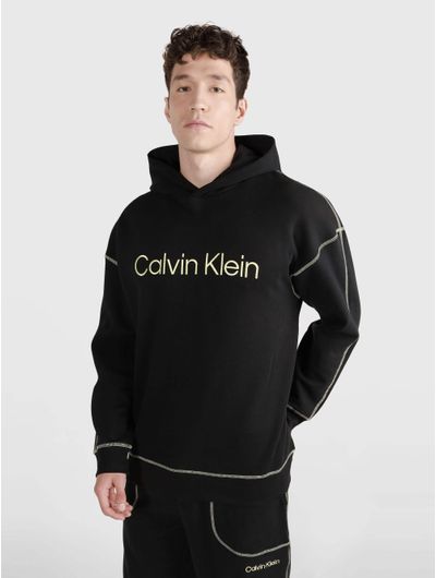 Sudadera-de-Pijama-Calvin-Klein-Hombre-Negro
