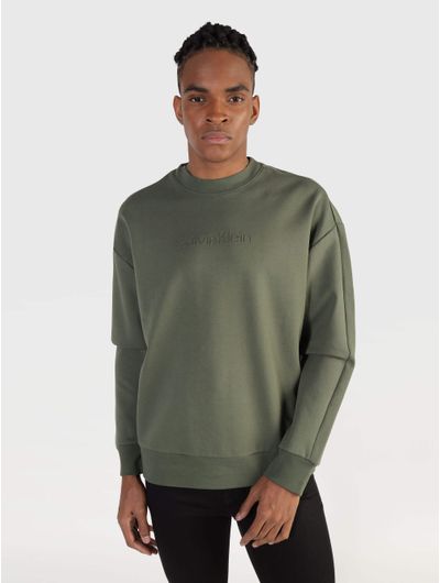 Sudadera-Calvin-Klein-Hombre-Verde-Olivo