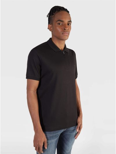 Polo-Calvin-Klein-Smooth-Cotton-Hombre-Negro