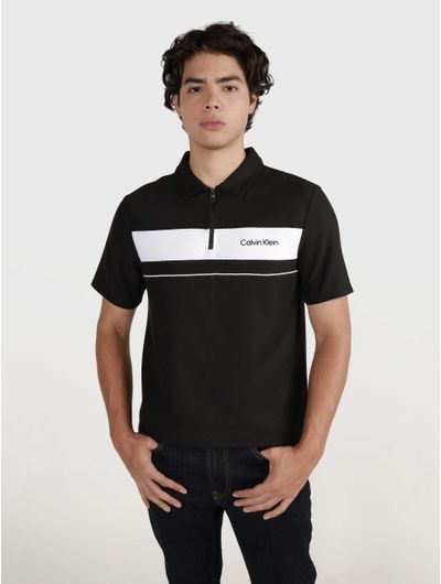 Polo-Calvin-Klein-Hombre-Negro