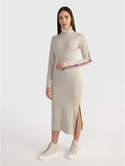 Vestido-Calvin-Klein-Mujer-Beige