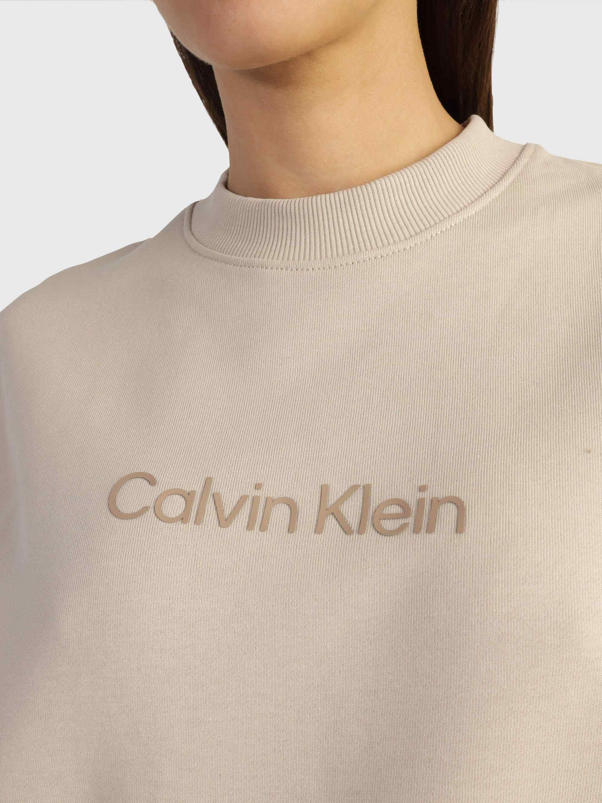 Sudadera Calvin Klein Mujer Beige