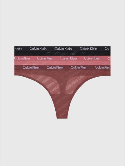 Tangas Calvin Klein Paquete de 3 Mujer Multicolor