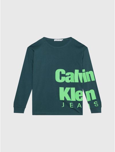 Playera-Calvin-Klein-Niño-Verde