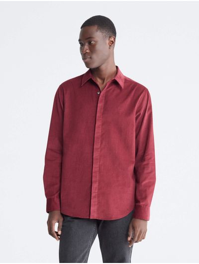 Camisa-Calvin-Klein-Hombre-Rojo