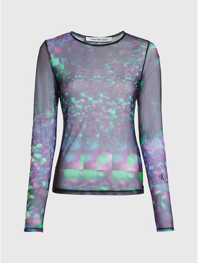 Blusa-Calvin-Klein-Mesh-Mujer-Multicolor