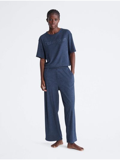 Pantalon-Calvin-Klein-de-Pijama-Mujer-Azul
