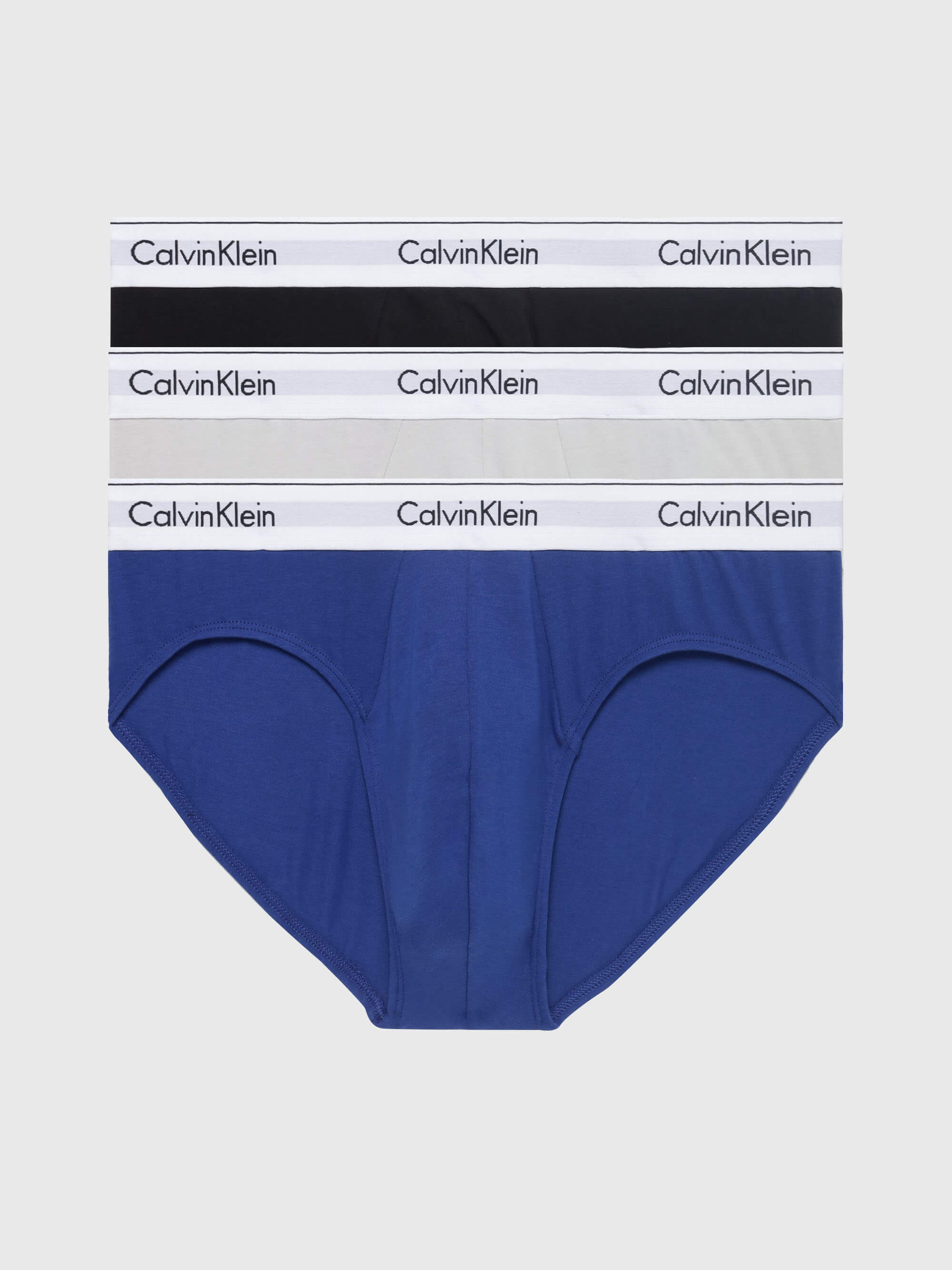 Briefs Calvin Klein Hip Modern Cotton Stretch Paquete de 3 Hombre Multicolor