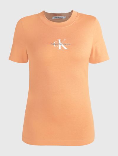 Playera-Calvin-Klein-con-Logo-Mujer-Naranja