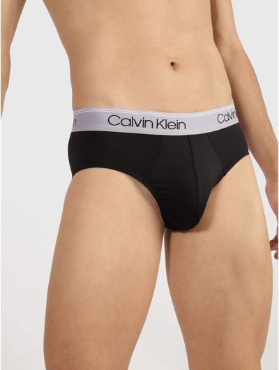 Briefs-Calvin-Klein-Hip-Microfiber-Stretch-Paquete-de-3-Hombre-Negro