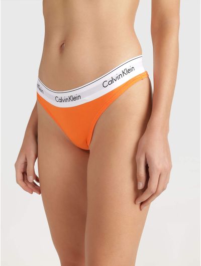 Tanga-Calvin-Klein-con-Logo-Mujer-Naranja