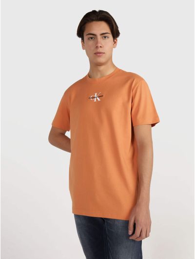 Playera-Calvin-Klein-con-Logo-Hombre-Naranja
