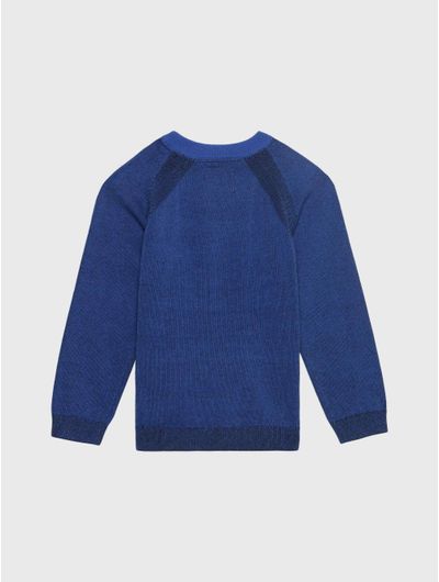 Sueter-Calvin-Klein-Jaspeado-Niño-Azul
