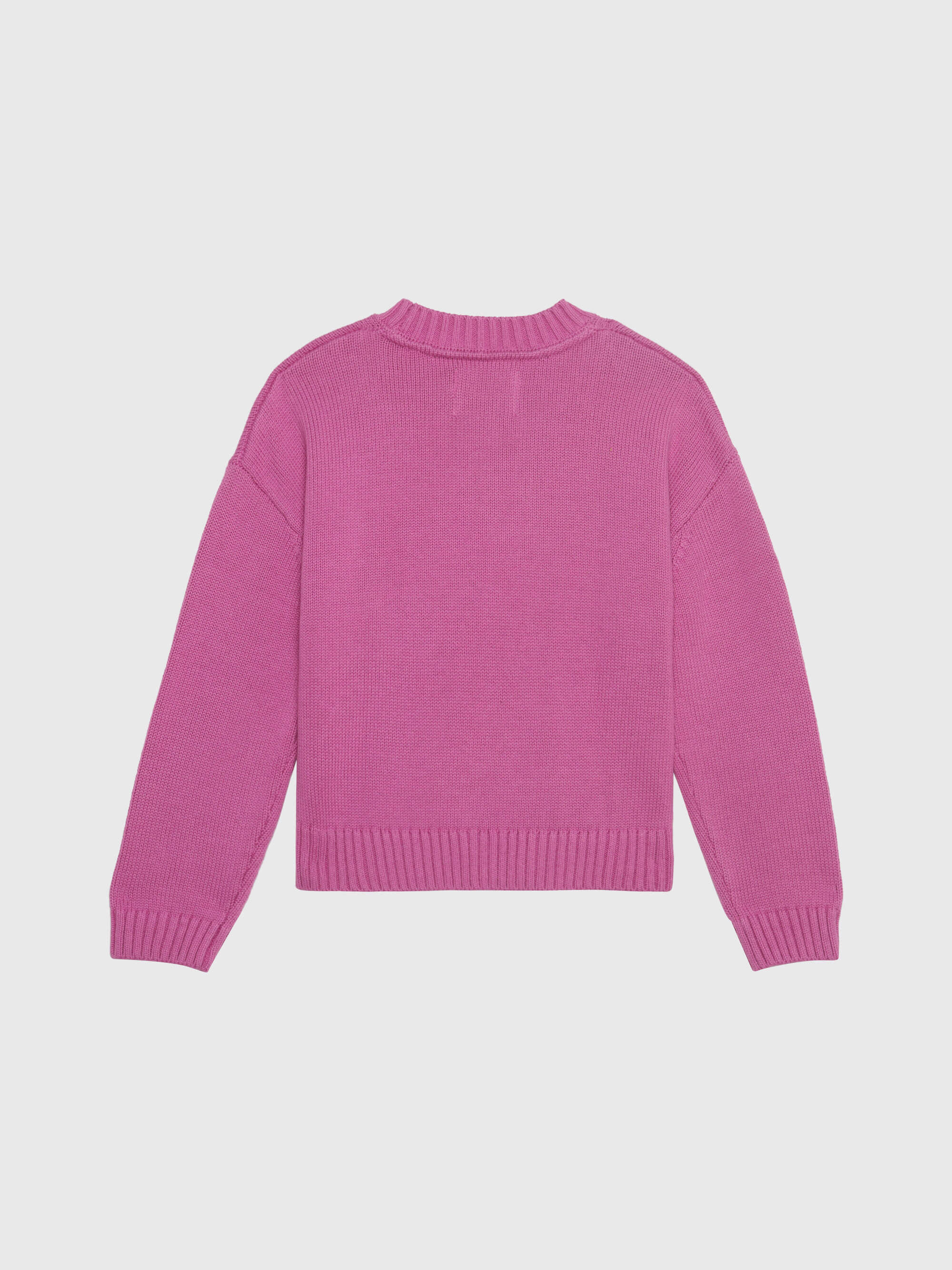 Suéter Calvin Klein con Monograma Niña Rosa