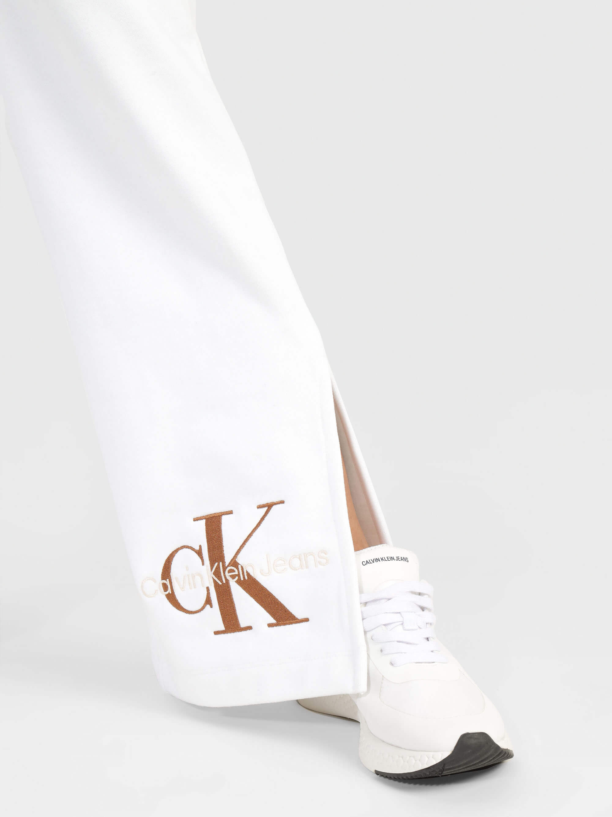 Pants Calvin Klein con Logo Mujer Blanco