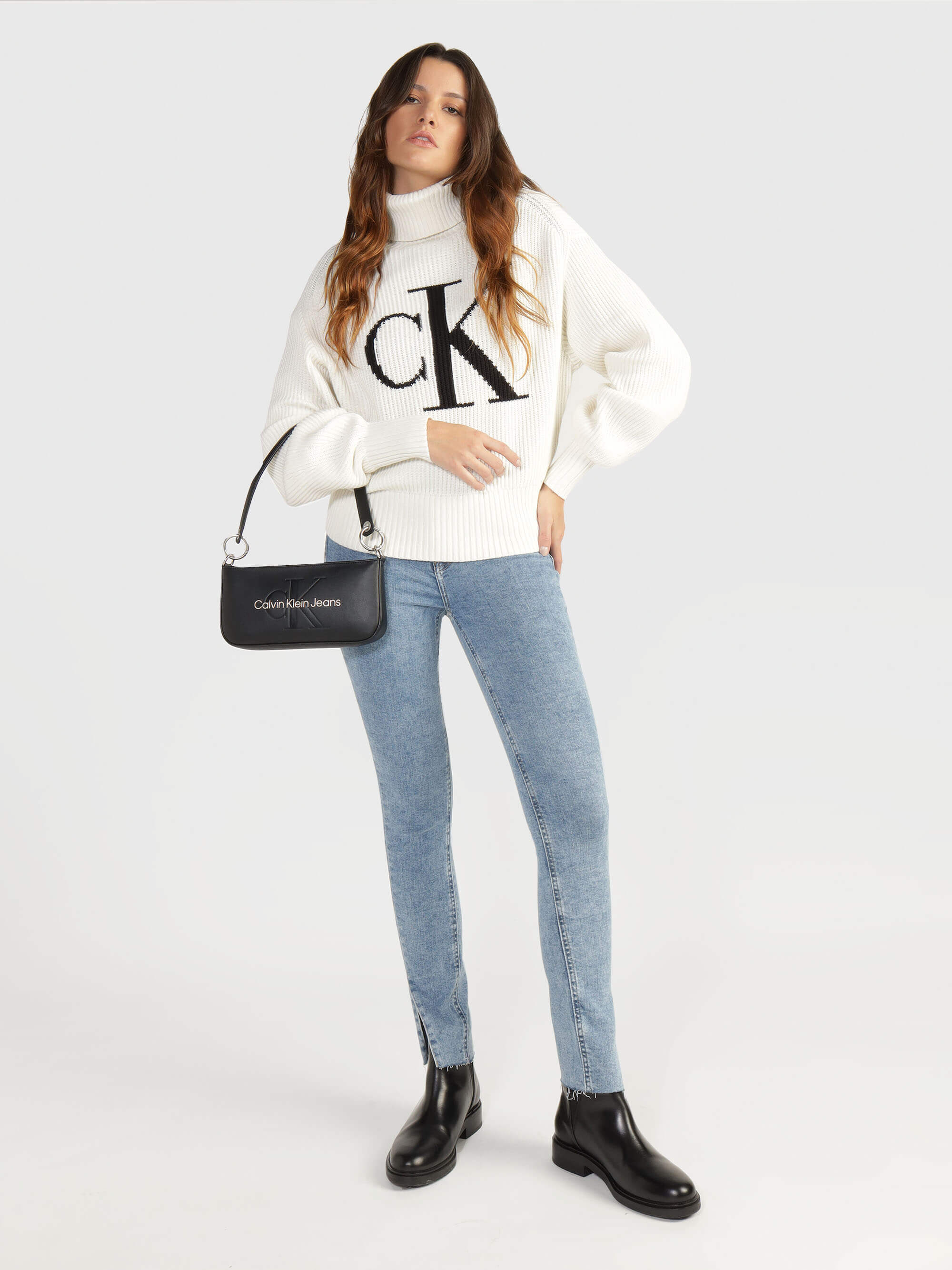 Bolsa Calvin Klein de Mano Mujer Negro - Talla: Unitalla