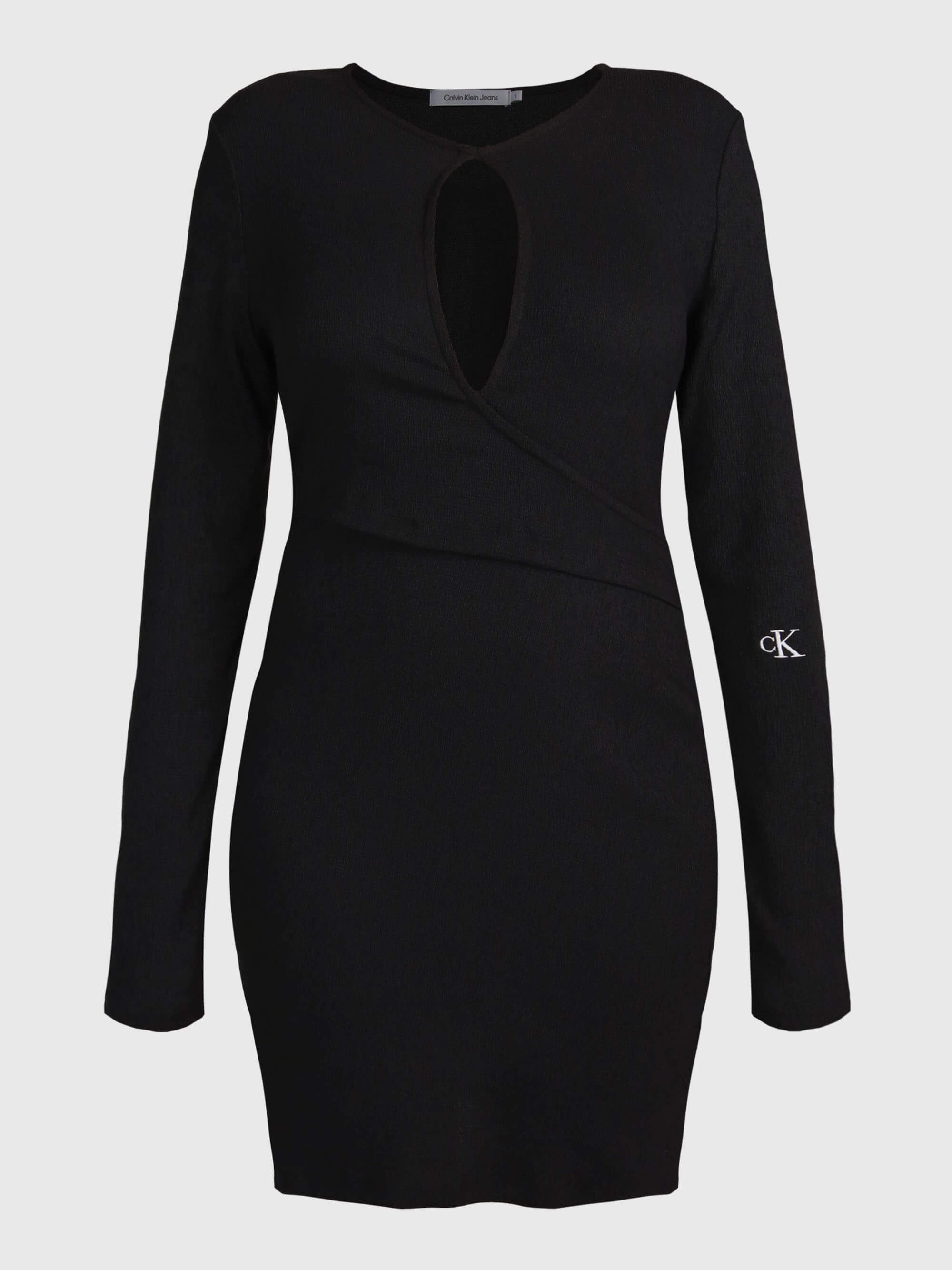 Vestido Calvin Klein Corte Mujer Negro