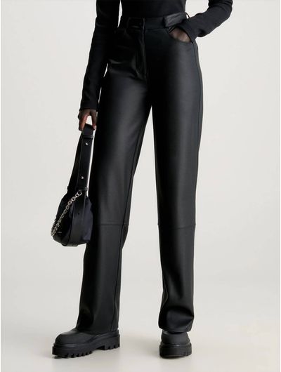 Pantalon-Calvin-Klein-Satinado-Mujer-Negro