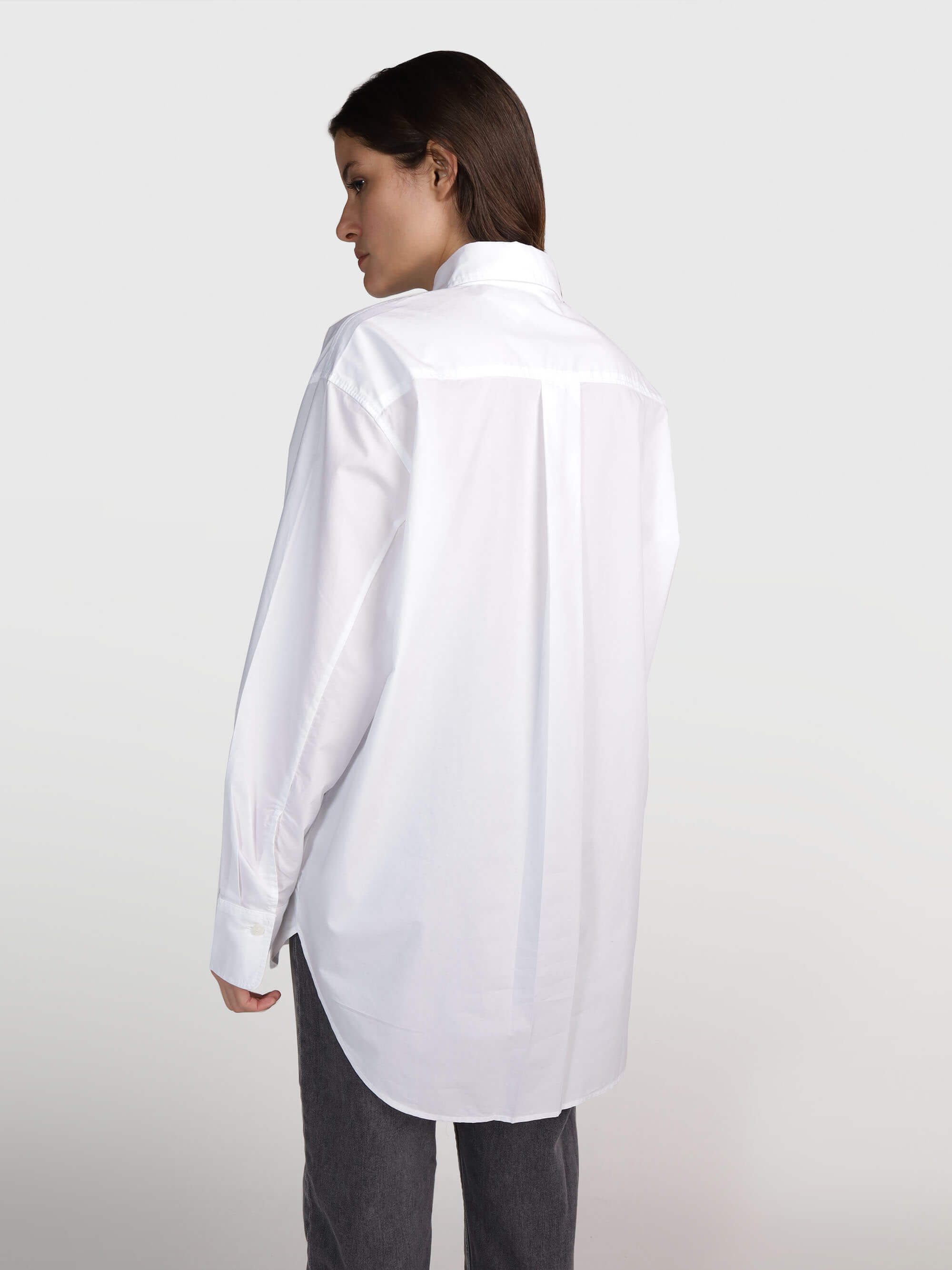 Camisa Calvin Klein con Logo Mujer Blanco