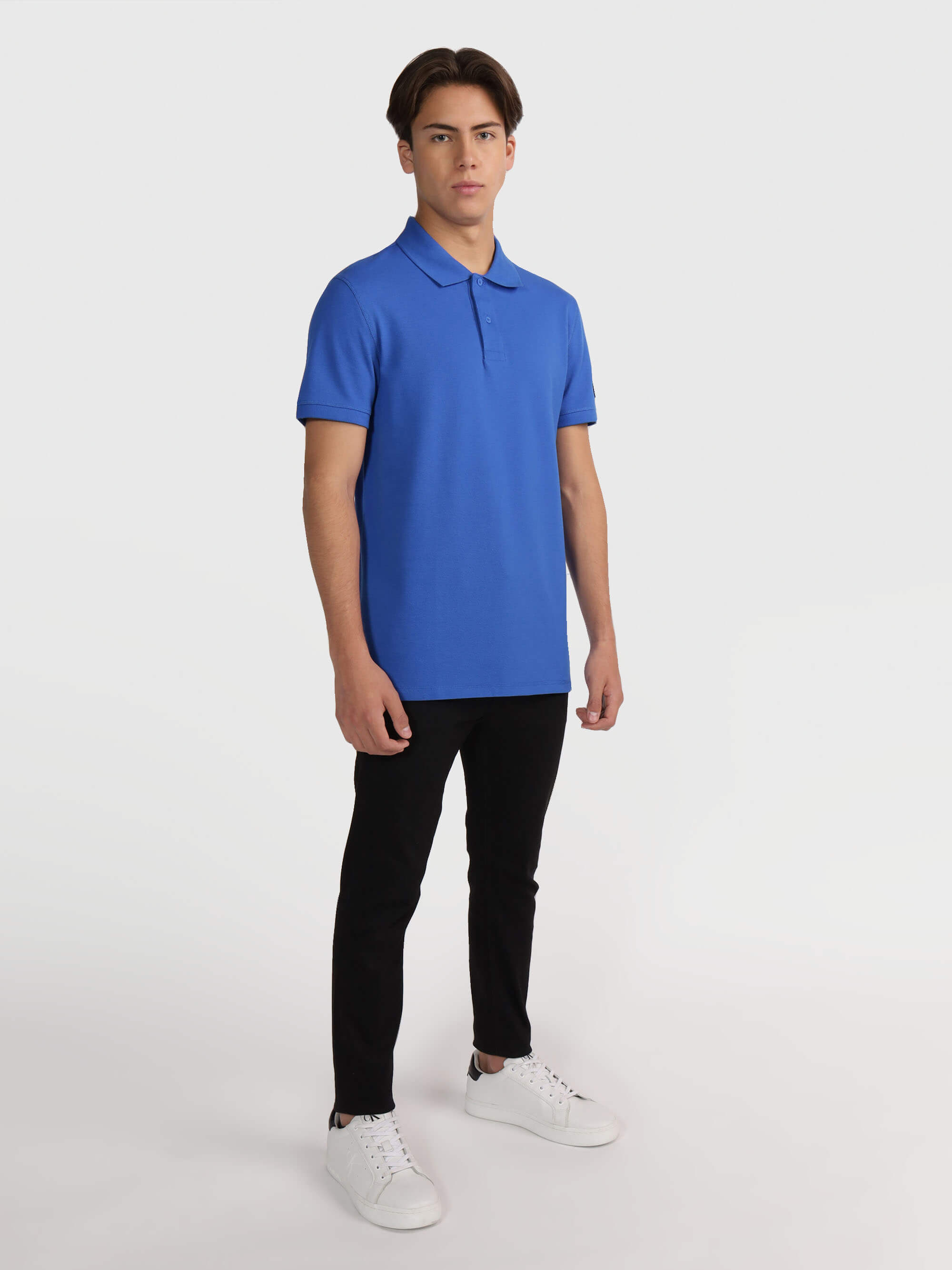 Polo Calvin Klein con Logo Hombre Azul