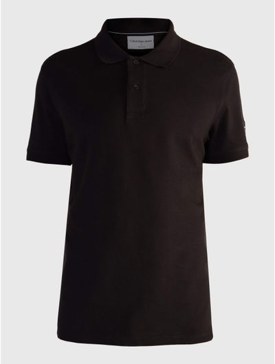 Polo-Calvin-Klein-Logo-Hombre-Negro