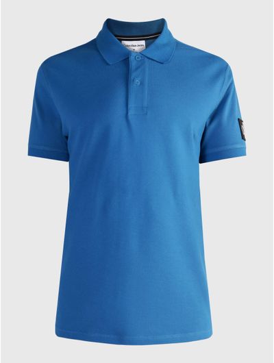 Polo-Calvin-Klein-Logo-Hombre-Azul