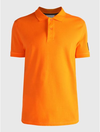Polo-Calvin-Klein-Logo-Hombre-Naranja