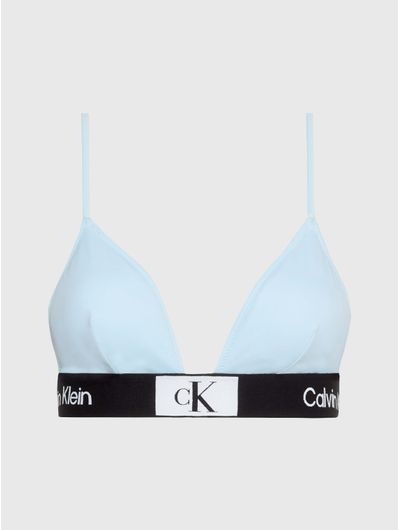 Top-Calvin-Klein-CK-1996-de-Traje-de-Baño-Mujer-Azul