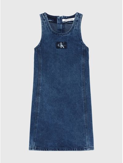 Vestido-Calvin-Klein-Denim-Niña-Azul