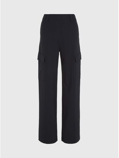 Pantalon-Calvin-Klein-Cargo-Straight-Fit-Mujer-Negro