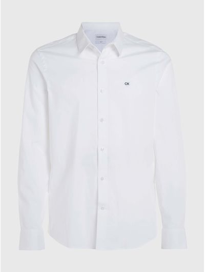 Camisa-Calvin-Klein-Slim-Fit-Hombre-Blanco
