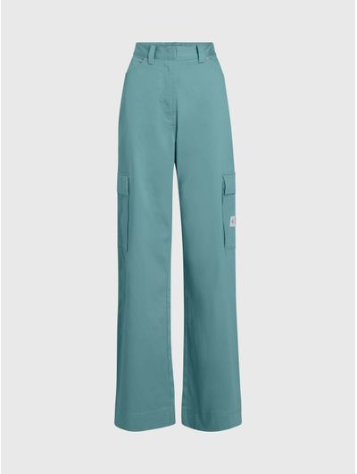 Pantalon-Calvin-Klein-Cargo-Straight-Fit-Mujer-Azul