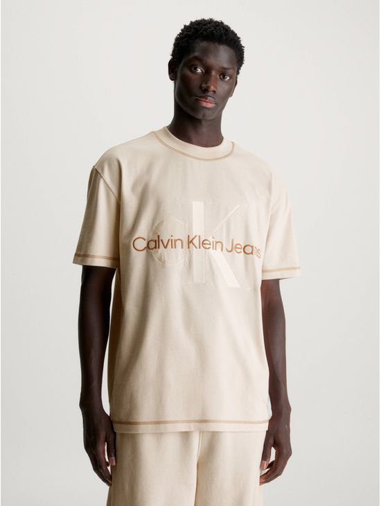 Playera-Calvin-Klein-Relaxed-Monologo-Hombre-Beige
