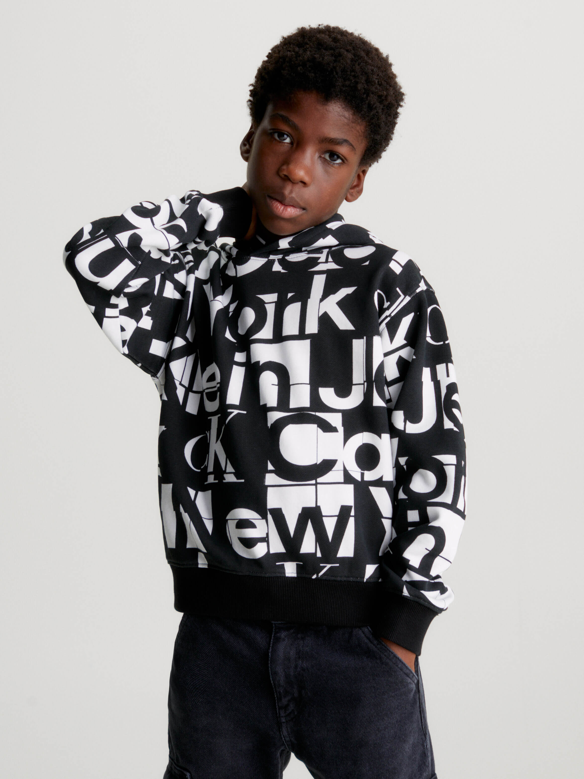 Sudadera Calvin Klein Estampado Niño Negro