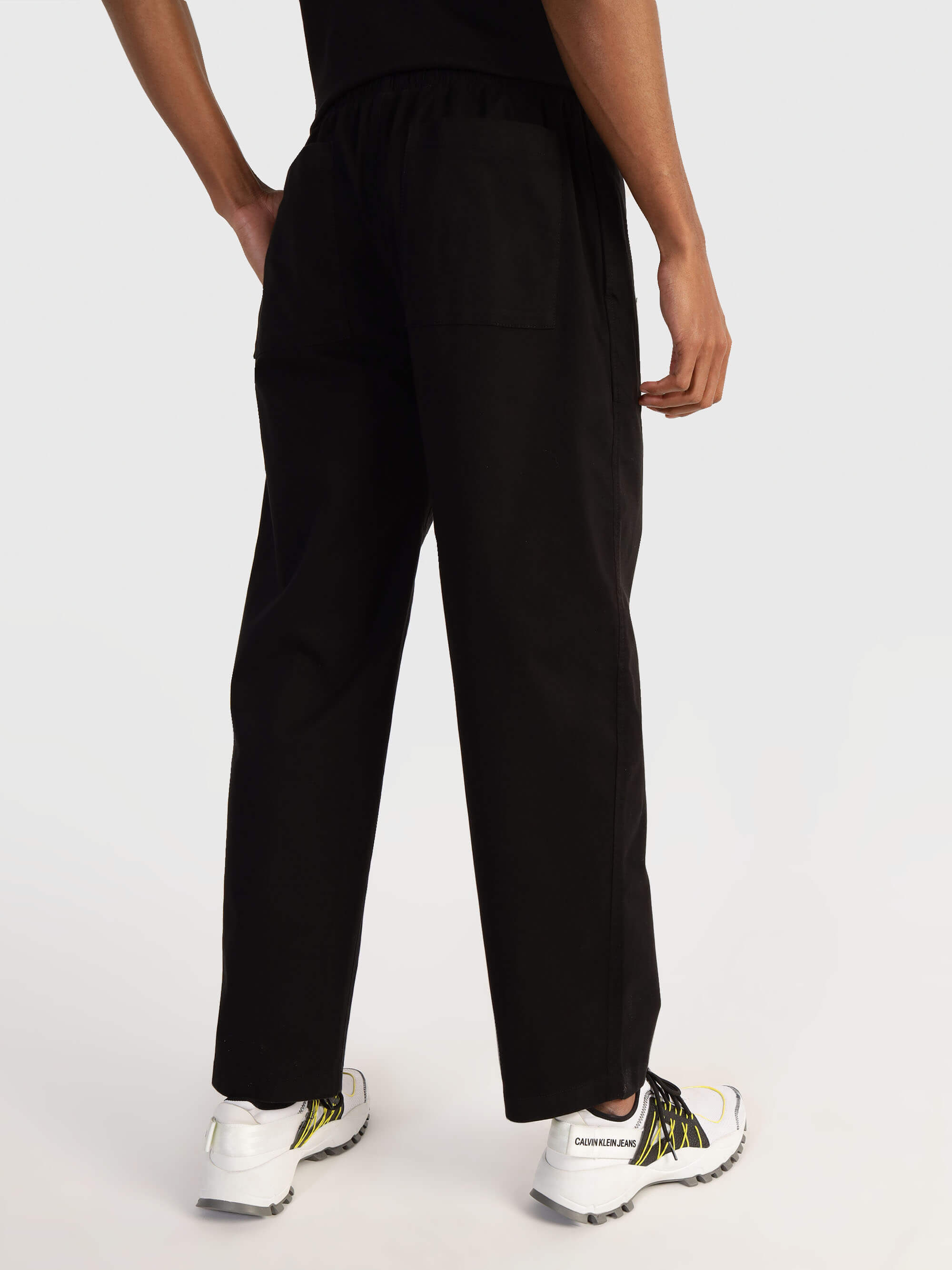 Pantalón Calvin Klein con Monograma Hombre Negro