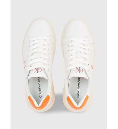 Tenis Calvin Klein Monologo Mujer Naranja