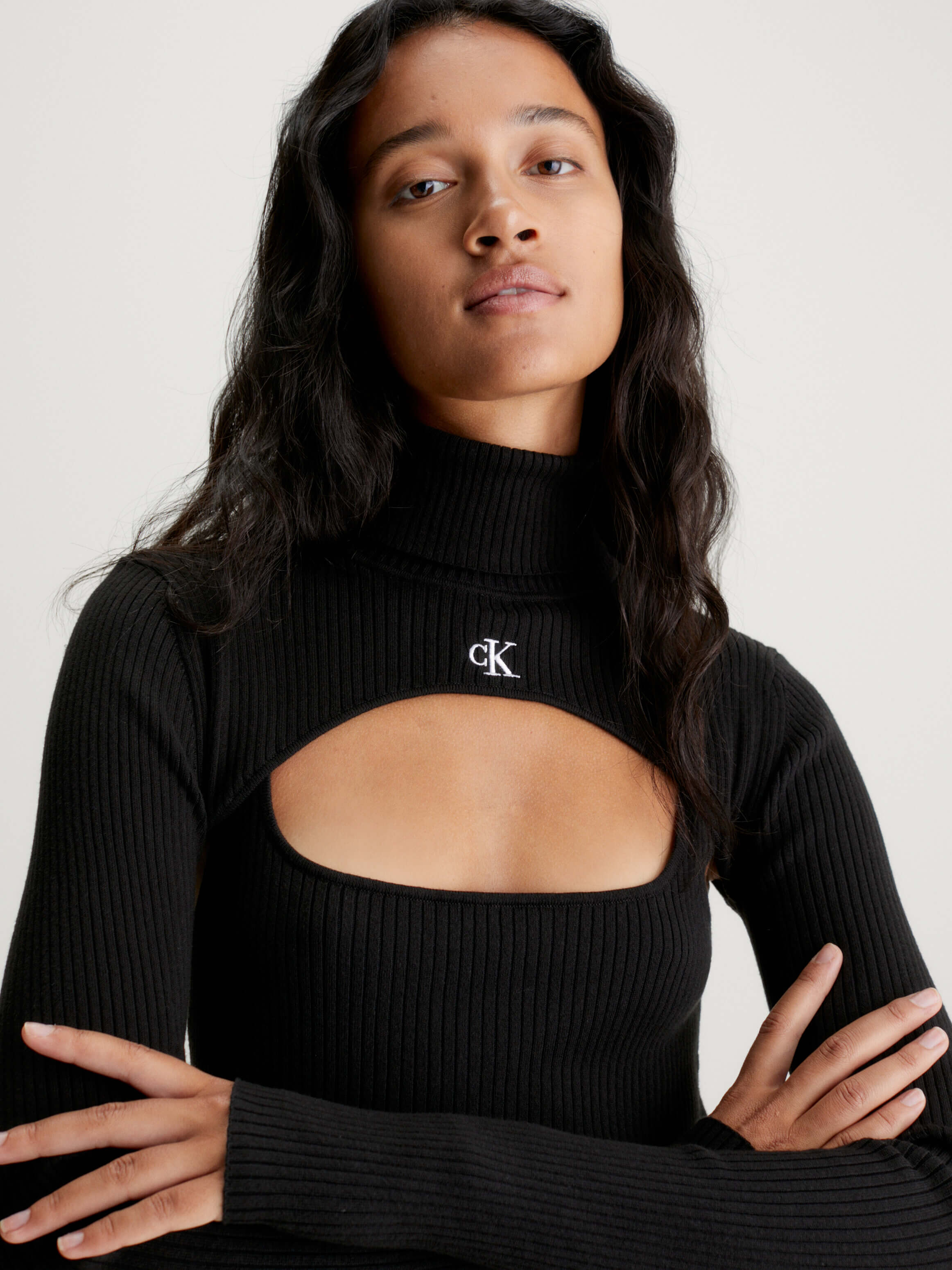 Vestido Calvin Klein Corto Mujer Negro