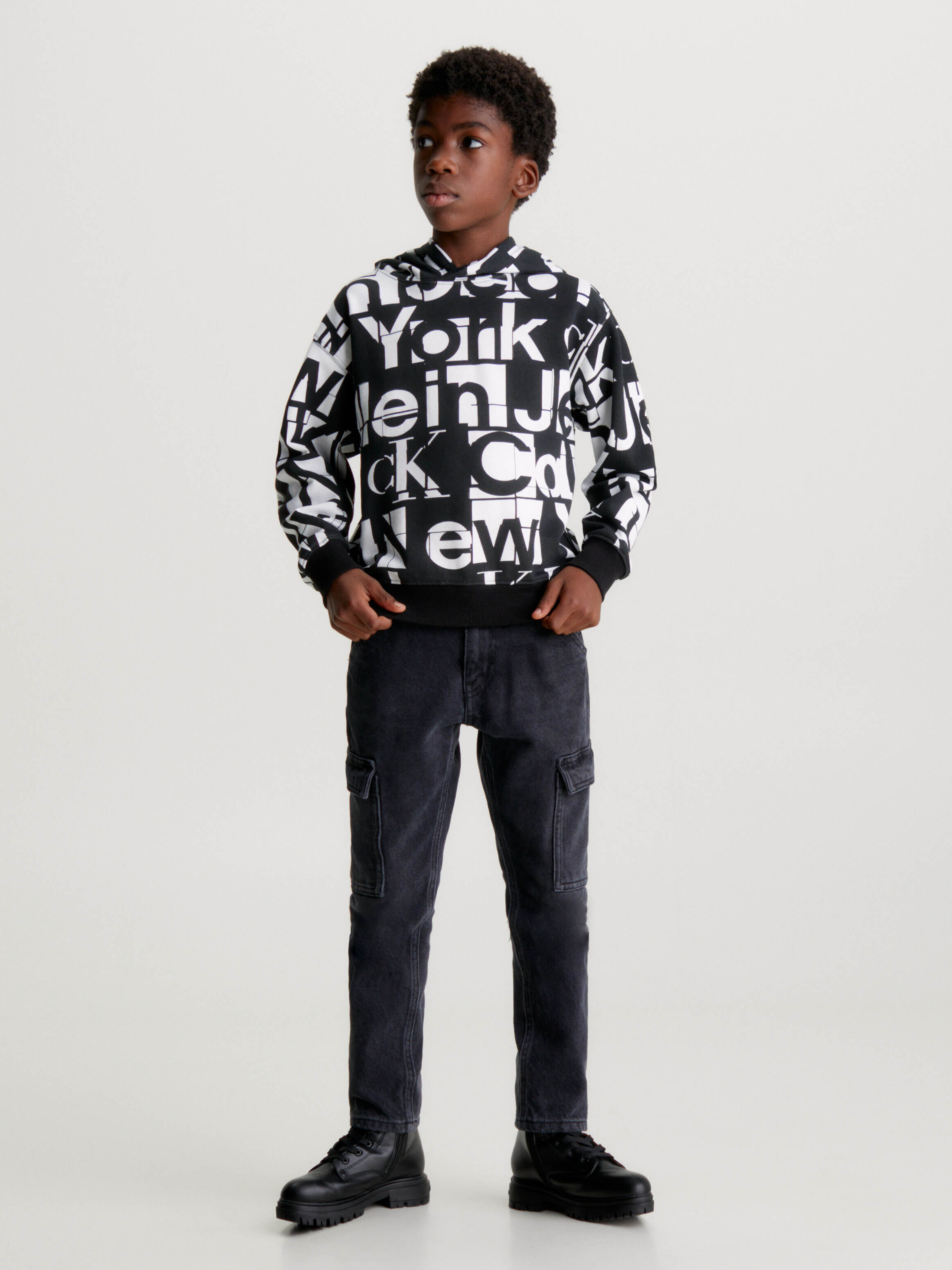 Sudadera Calvin Klein Estampado Niño Negro