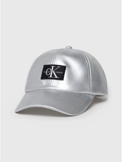 Gorra-Calvin-Klein-Logo-Niños-Plateado