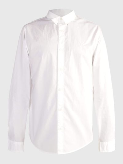 Camisa-Calvin-Klein-Monograma-Hombre-Blanco