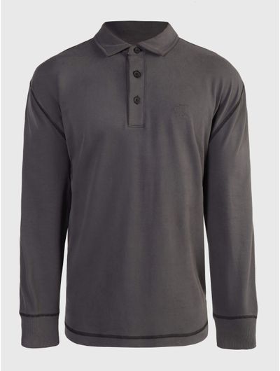 Polo-Calvin-Klein-Monograma-Hombre-Gris