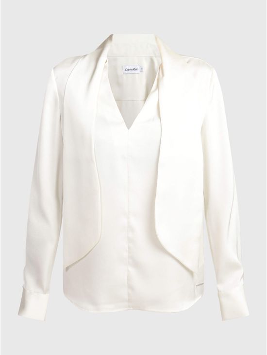 Blusa-Calvin-Klein-Satinada-Mujer-Beige