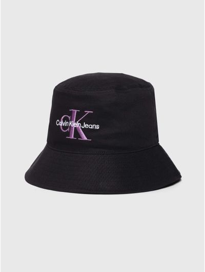 Bucket-Calvin-Klein-Logo-Mujer-Negro