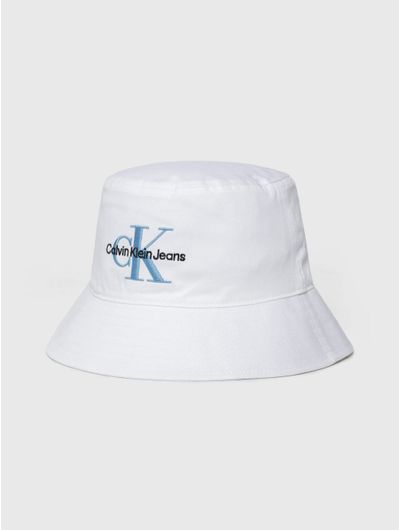 Bucket-Calvin-Klein-Logo-Mujer-Blanco